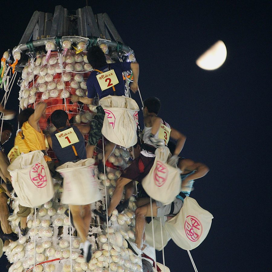 Cheung chau bun festival. Credit: Getty Images
